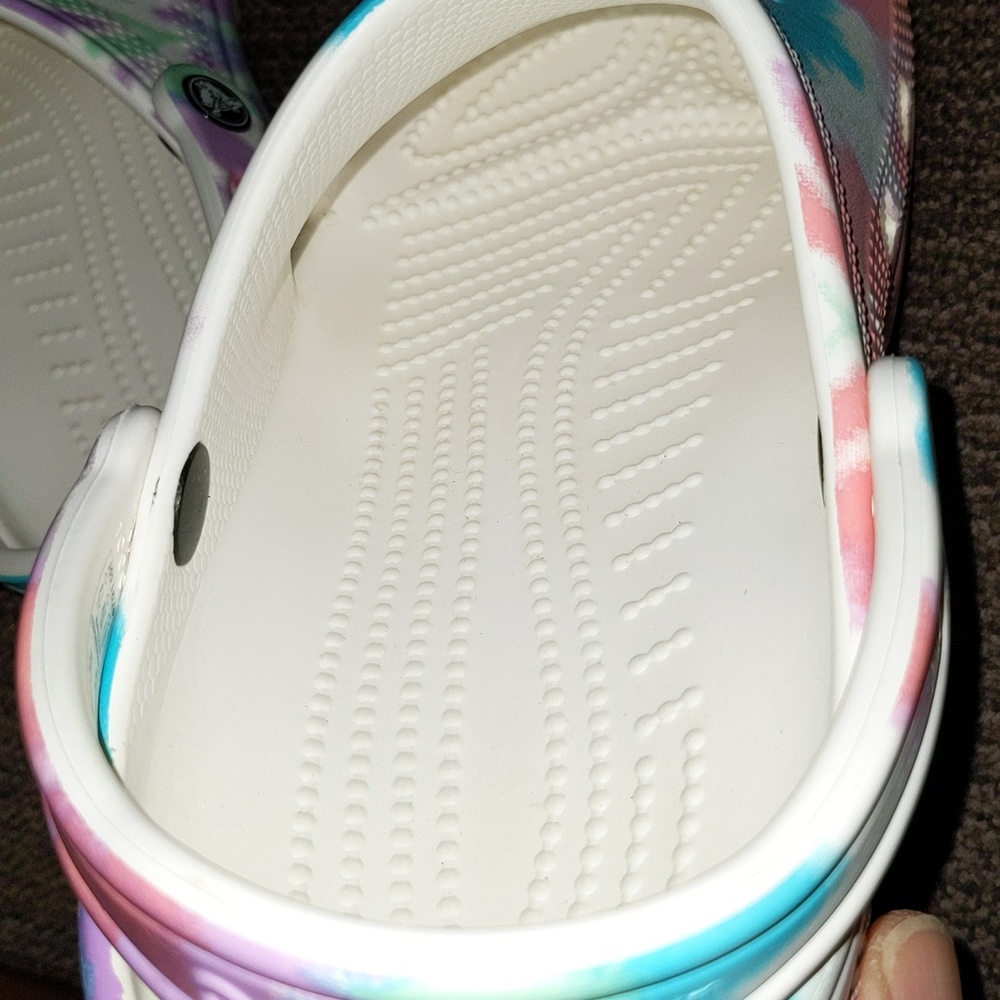 Unisex Classic Pastel Tye Dye Crocs Slip-ons , Men's  7/ Women's 9 - Picture 7 of 9